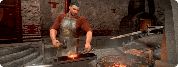 Blacksmith at work